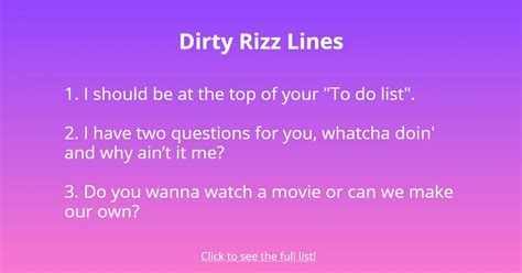 rizz lines